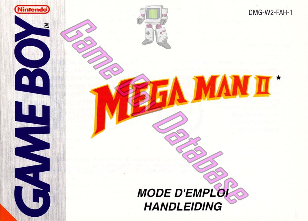 Mega Man II FAH-2 Front of the booklet