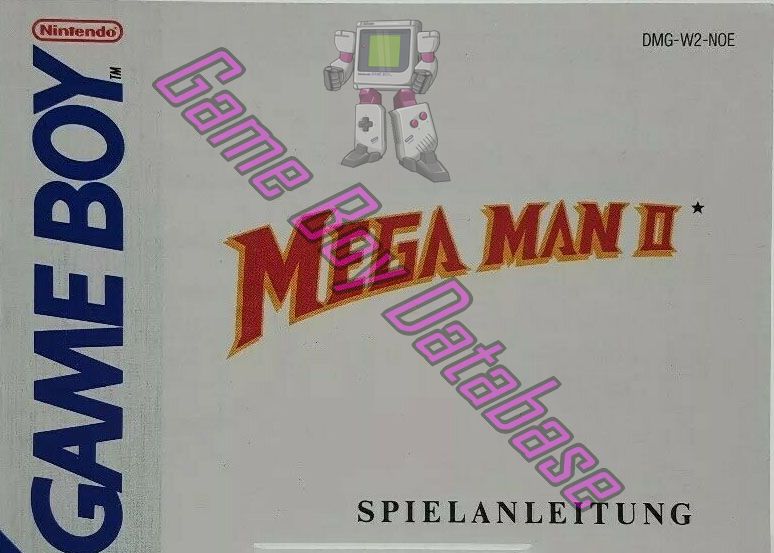 Mega Man II NOE Front of the booklet