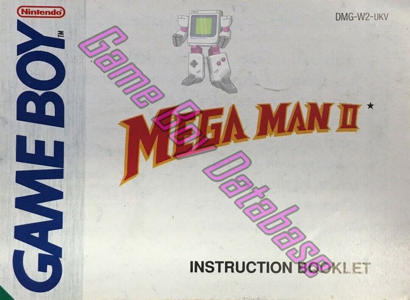 Mega Man II UKV Front of the booklet