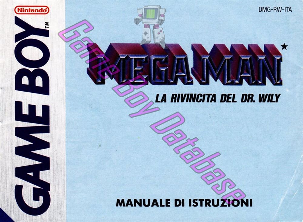 Mega Man la Rivincita del Dr. Wily ITA Front of the booklet