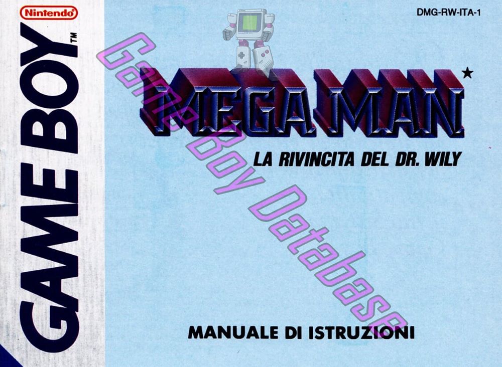 Mega Man la Rivincita del Dr. Wily ITA-1 Front of the booklet