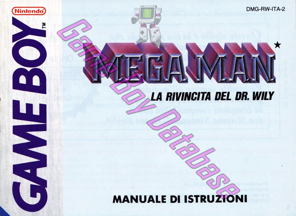 Mega Man la Rivincita del Dr. Wily ITA-2 Front of the booklet