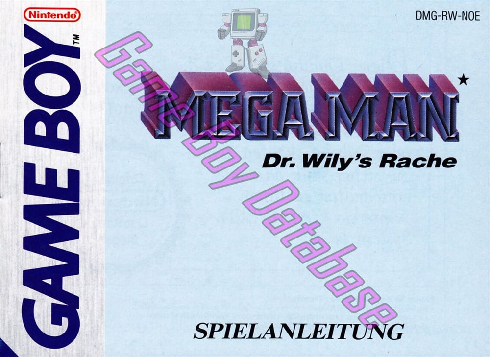 Mega Man Dr. Wily’s Rache NOE Front of the booklet