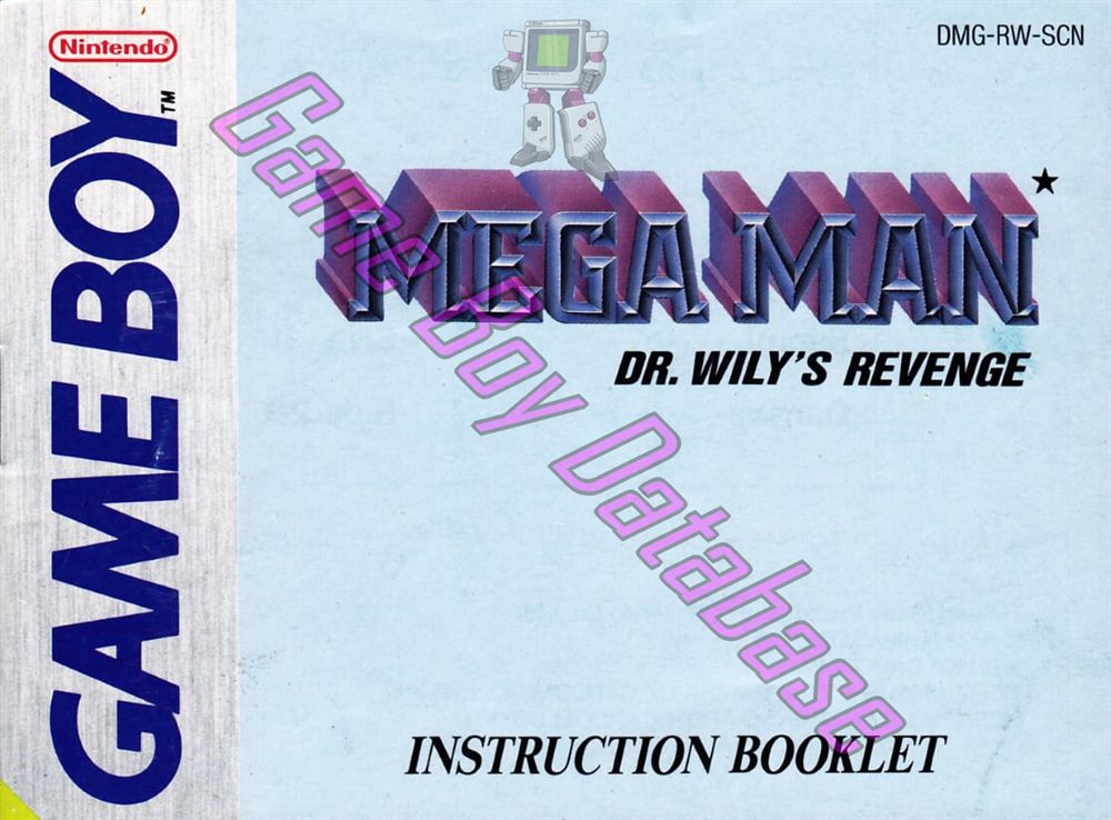 Mega Man Dr. Wily's Revenge SCN Front of the booklet