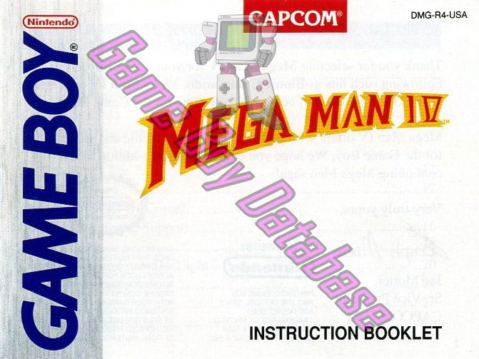 Mega Man IV  USA Front of the booklet