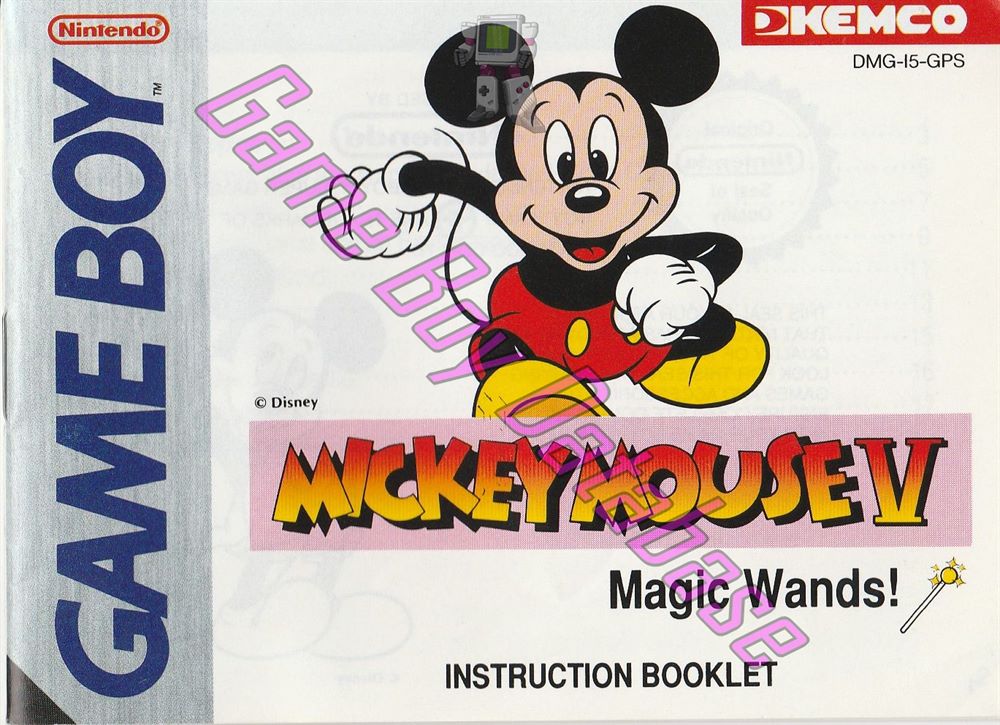 Mickey Mouse Magic Wands GPS Front of the booklet