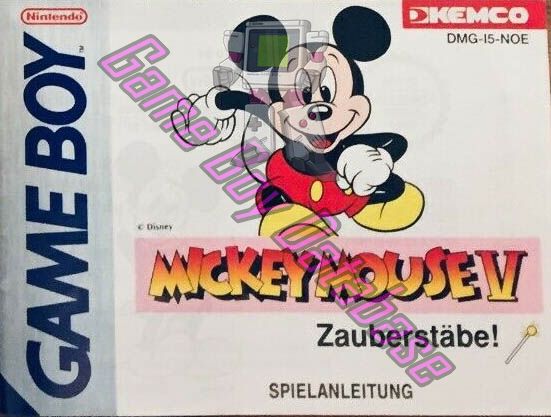 Mickey Mouse Magic Wands (zauberstabe) NOE Front of the booklet