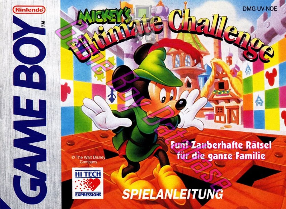 Mickey's Ultimate Challenge NOE Front of the booklet