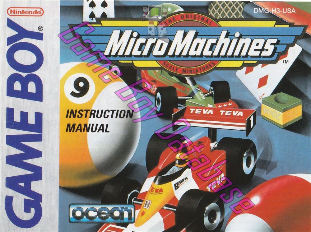 Micro Machines USA Front of the booklet