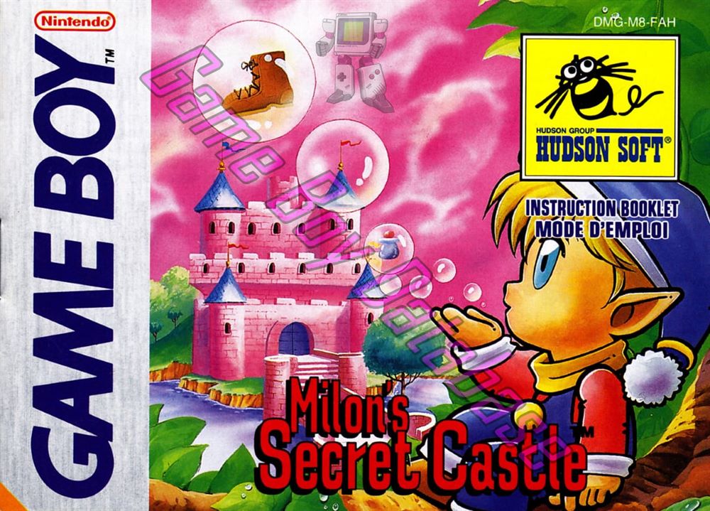 Milon's Secret Castle FAH Front of the booklet