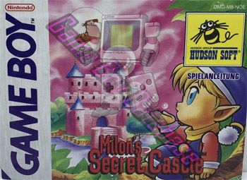 Milon's Secret Castle NOE Front of the booklet