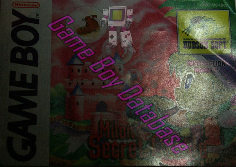 Milon's Secret Castle UKV Front of the booklet