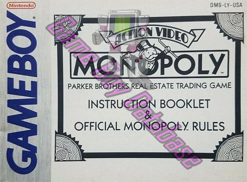 Monopoly USA Front of the booklet