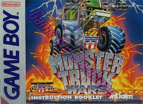 Monster Truck wars EUR Front of the booklet