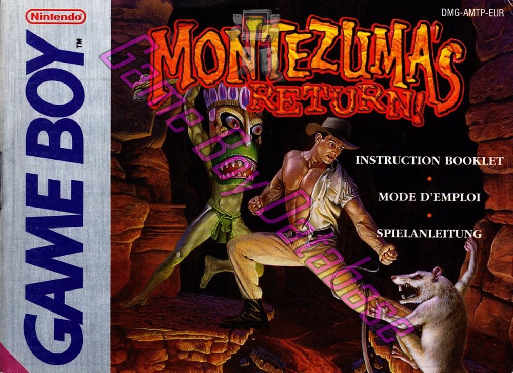 Montezuma's Return ! EUR Front of the booklet