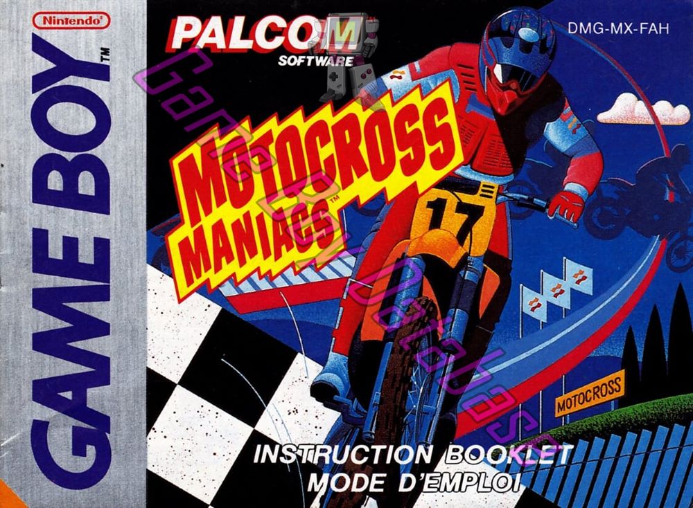 Motocross Maniacs FAH Front of the booklet