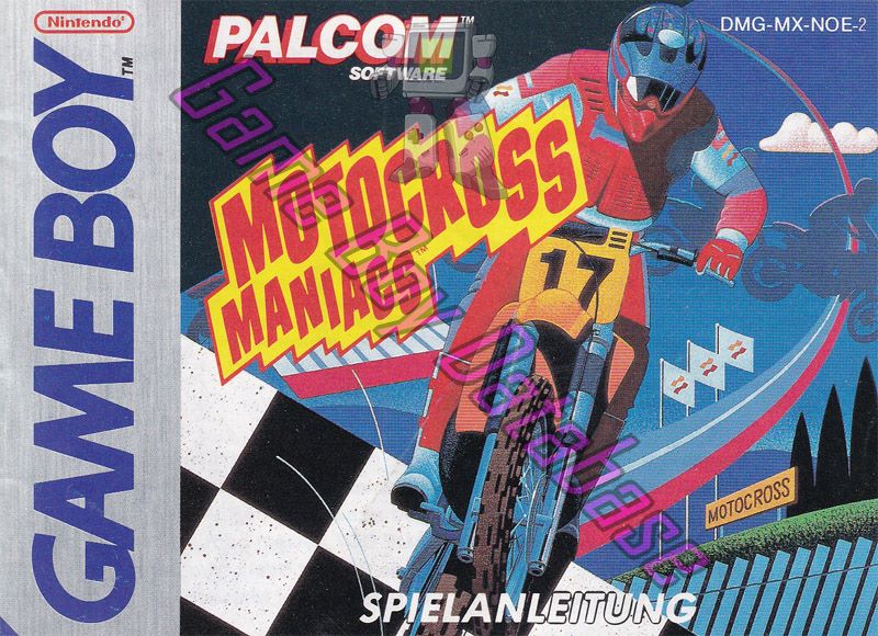 Motocross Maniacs NOE-2 Front of the booklet