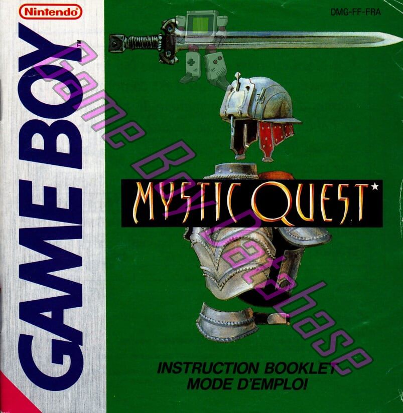 Mystic Quest FRA Front of the booklet