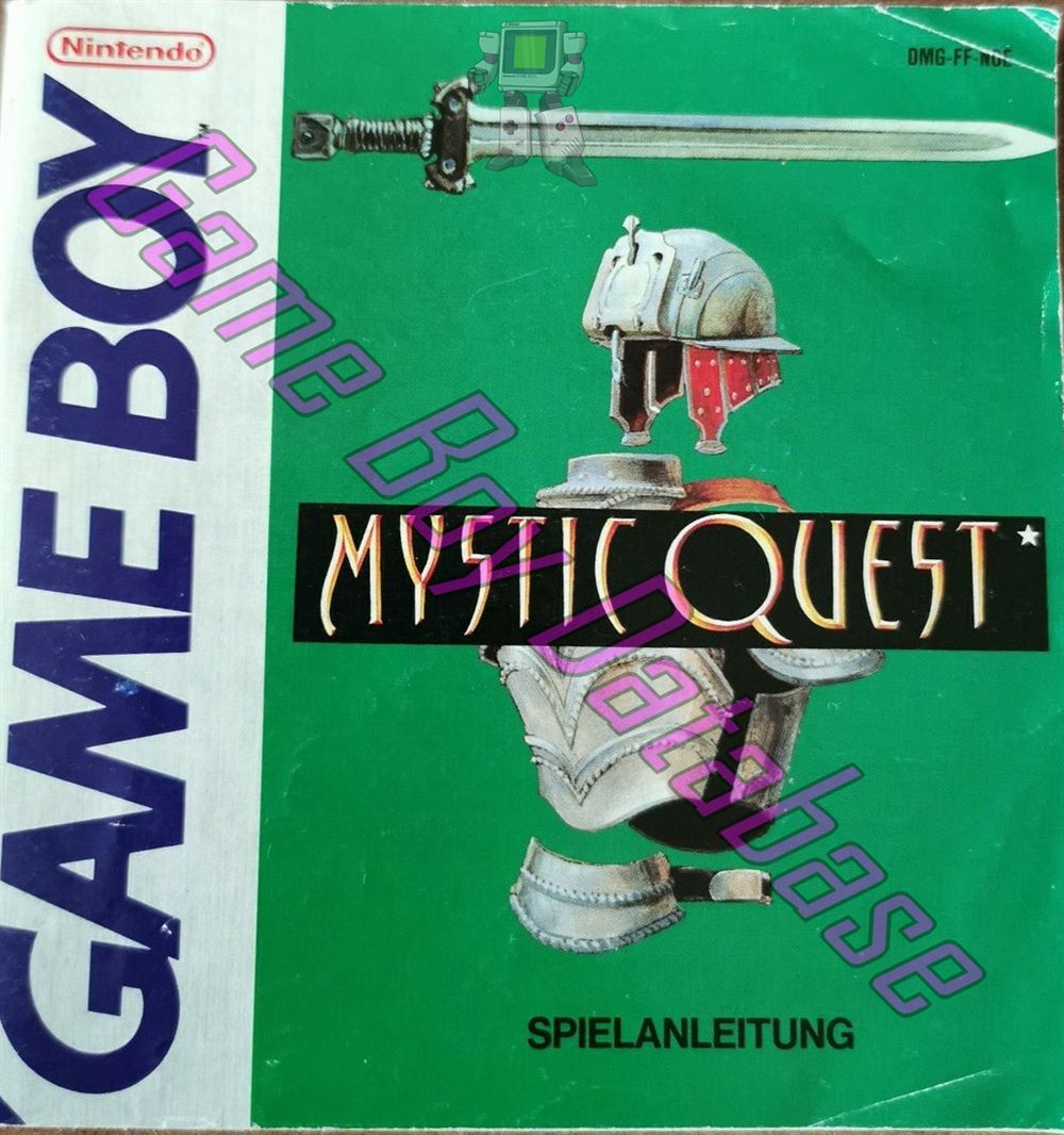 Mystic Quest NOE Front of the booklet