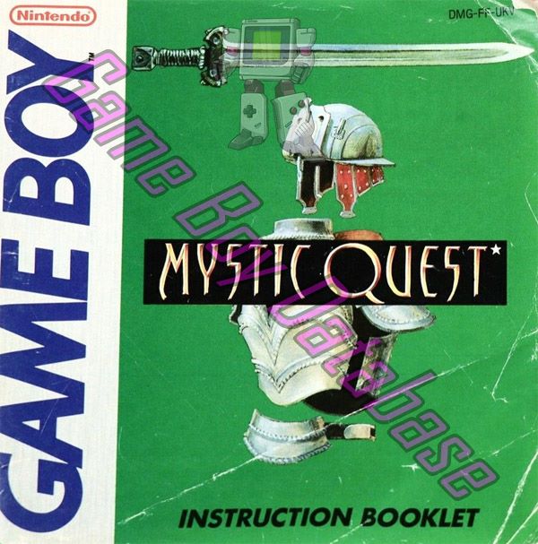 Mystic Quest UKV Front of the booklet