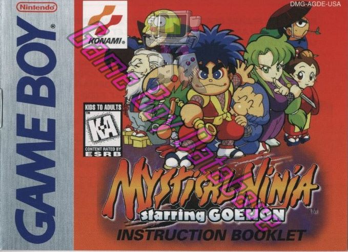 Mystical Ninja Starring Goemon USA Front of the booklet