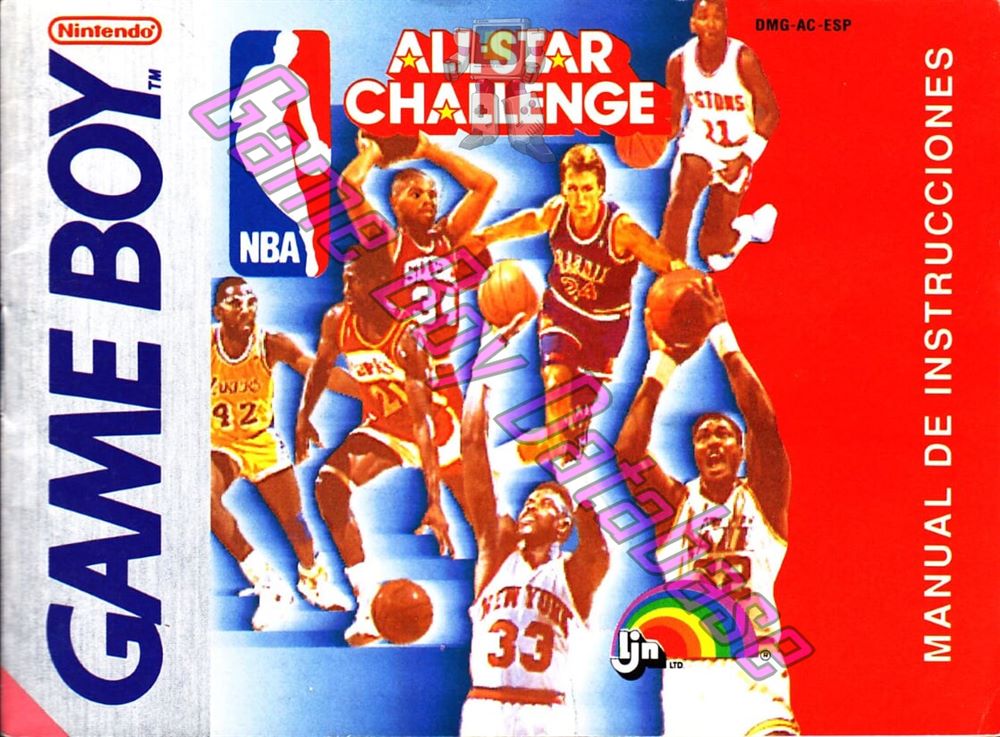 NBA All-Star Challenge ESP Front of the booklet