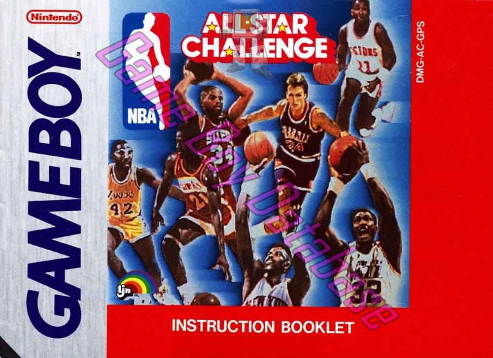 NBA All-Star Challenge GPS Front of the booklet