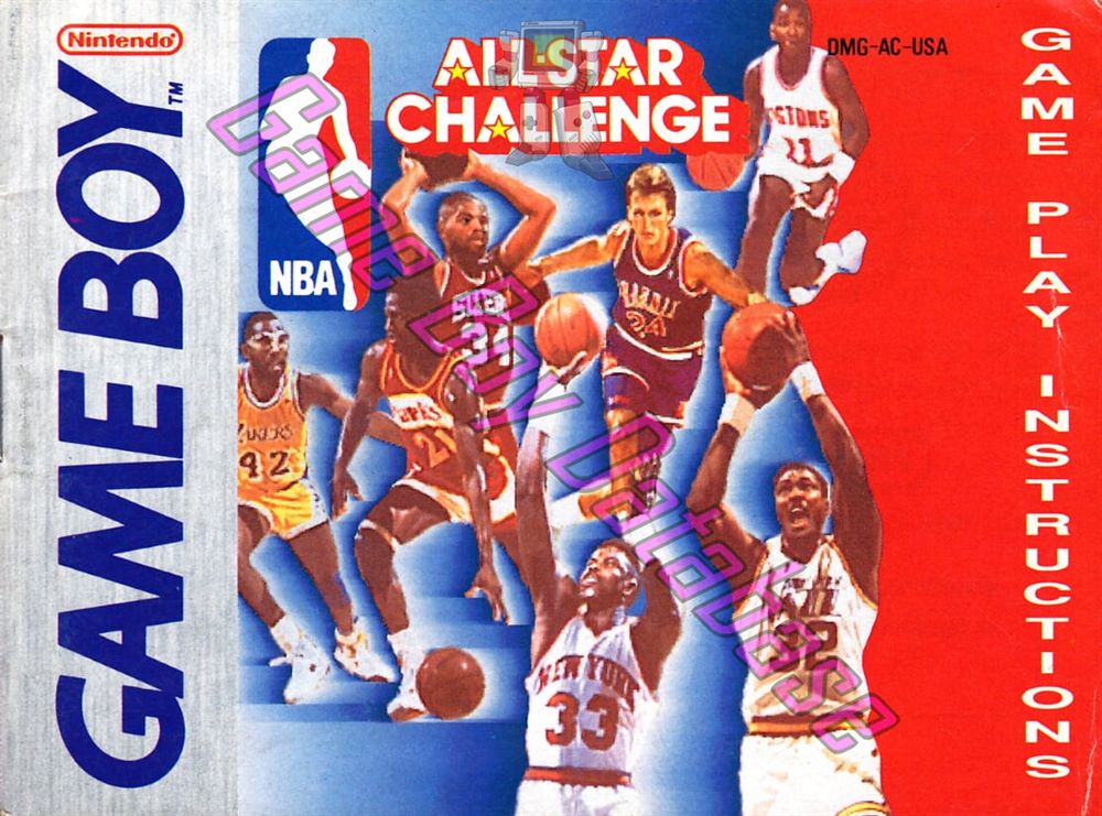 NBA All-Star Challenge USA Front of the booklet