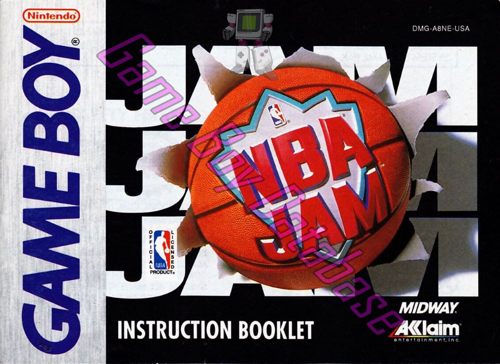 NBA Jam USA Front of the booklet