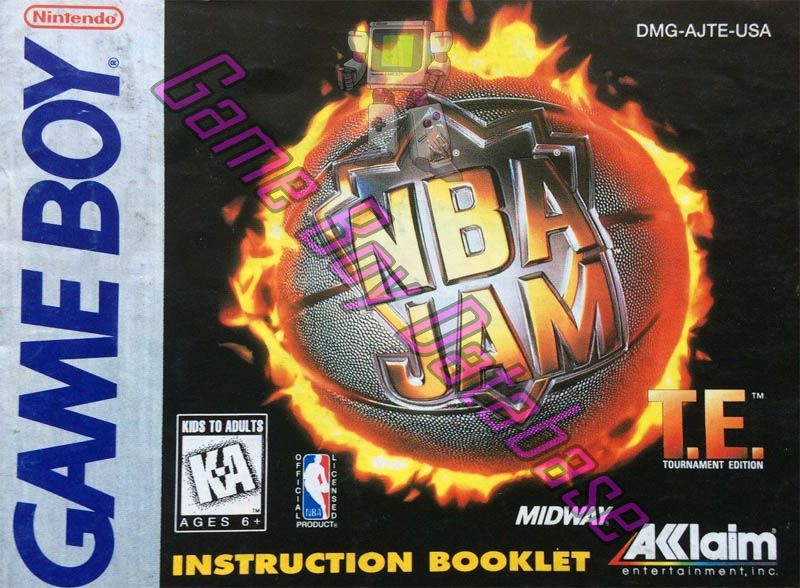 NBA Jam T.E. Tournament Edition USA Front of the booklet