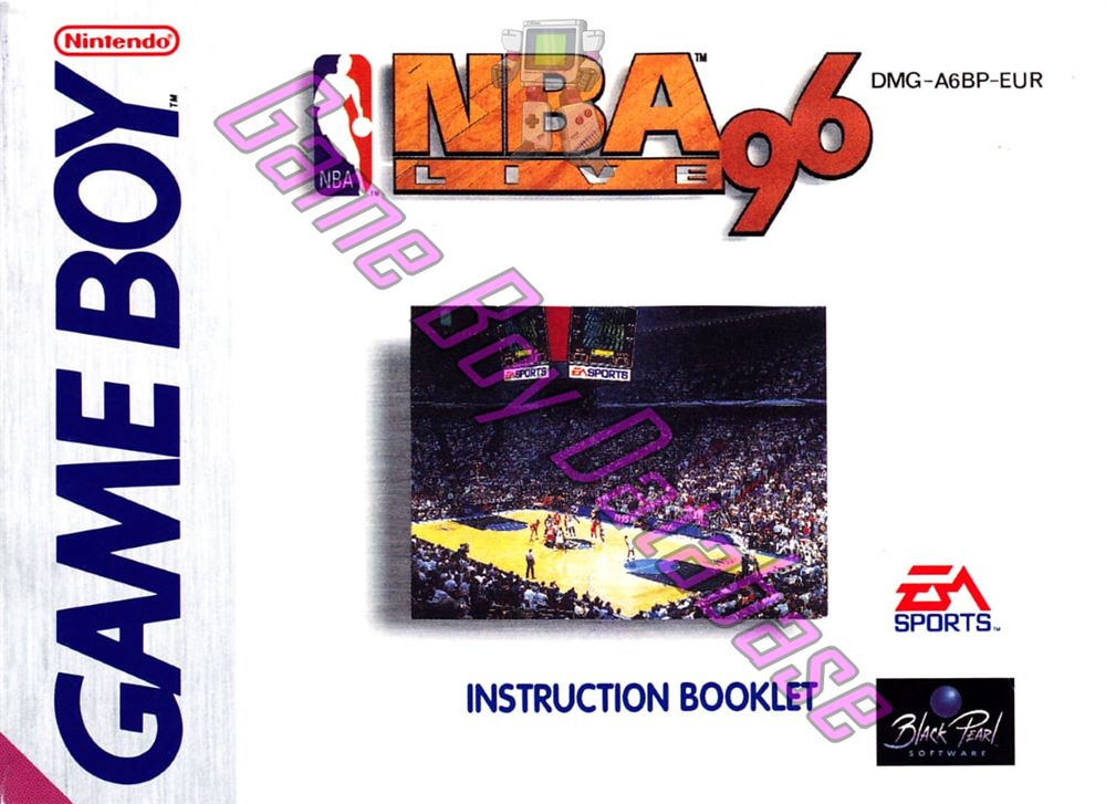 NBA Live 96 EUR Front of the booklet