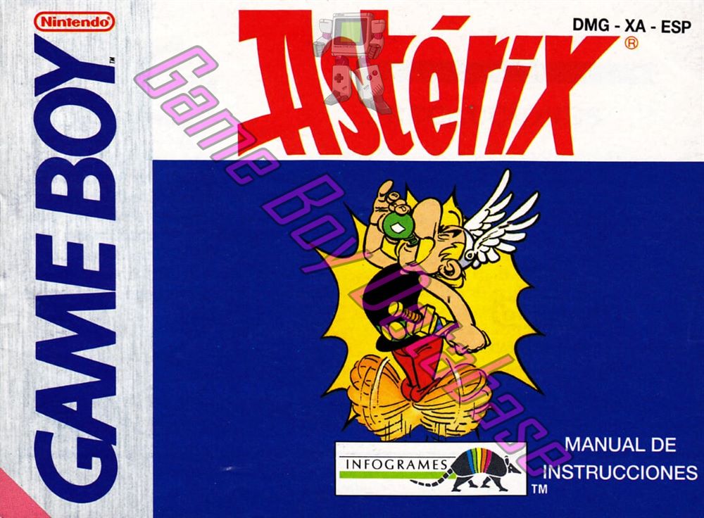 Astérix ESP Front of the booklet