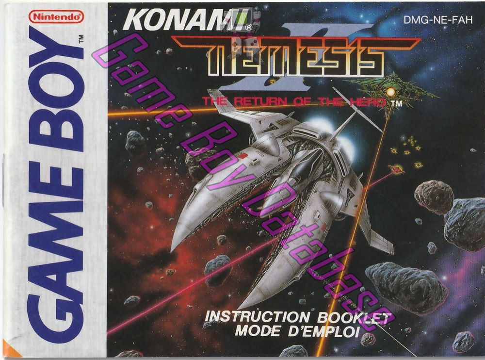 Nemesis II the Return of the Hero FAH Front of the booklet