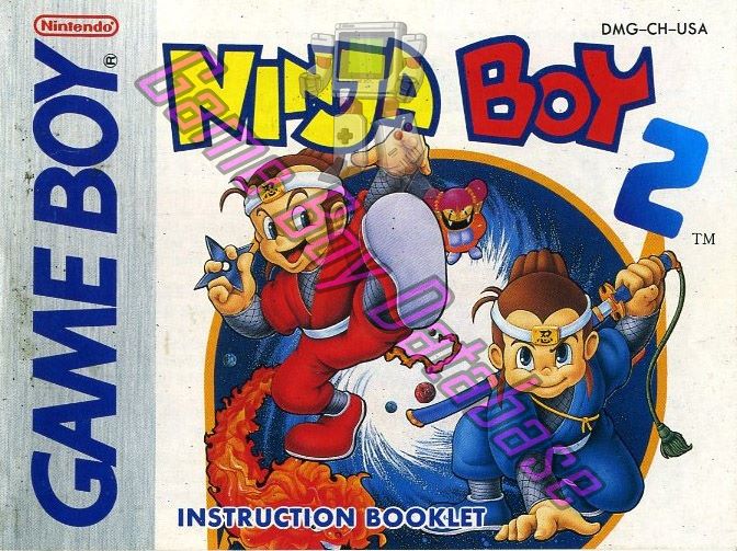 Ninja Boy 2 USA Front of the booklet