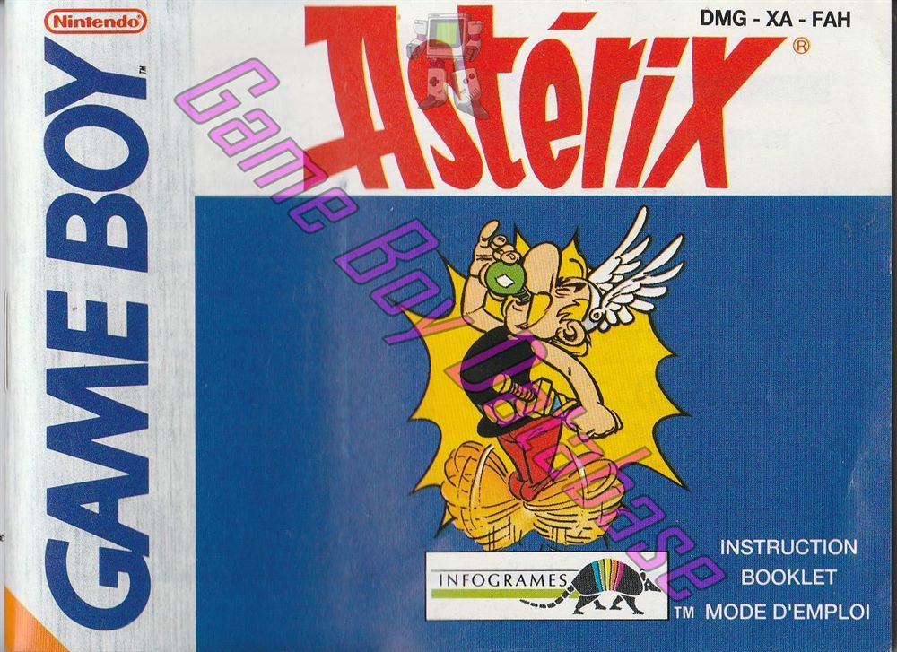 Astérix FAH-1 Front of the booklet