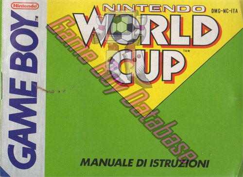 Nintendo World Cup ITA Front of the booklet