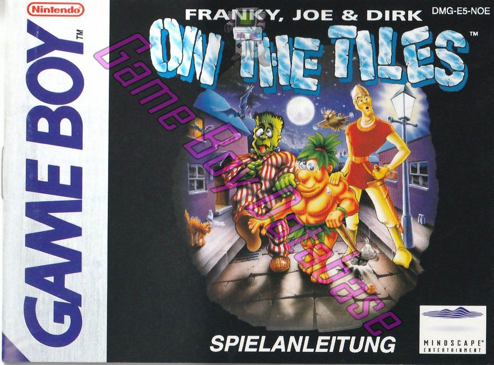 On the Tiles (Franky, Joe & Dirk) NOE Front of the booklet