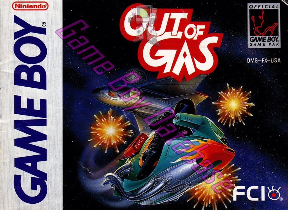 Out of Gas USA Front of the booklet