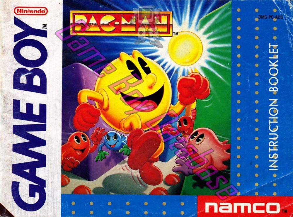 Pac-Man AUS Front of the booklet