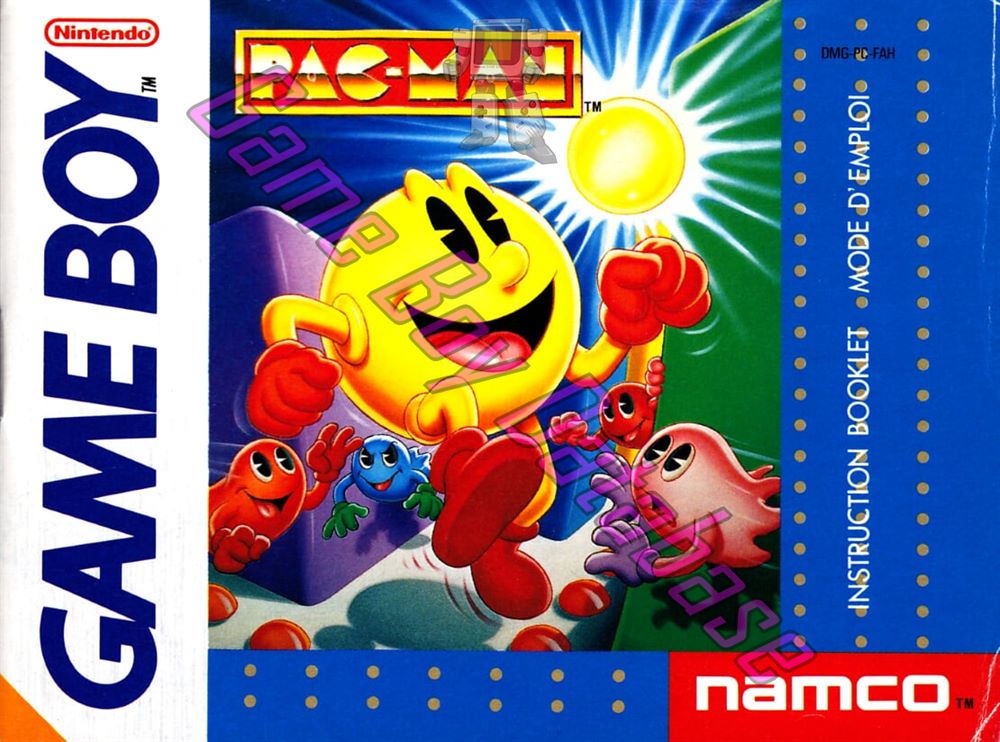 Pac-Man FAH Front of the booklet