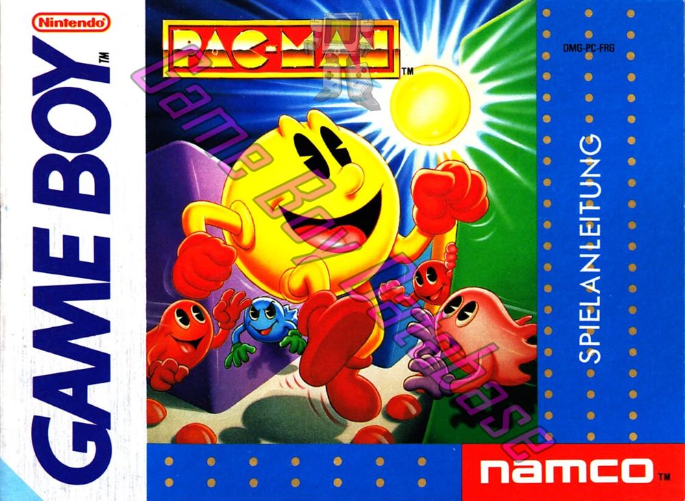 Pac-Man FRG Front of the booklet