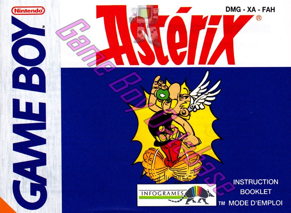 Astérix FAH-3 Front of the booklet