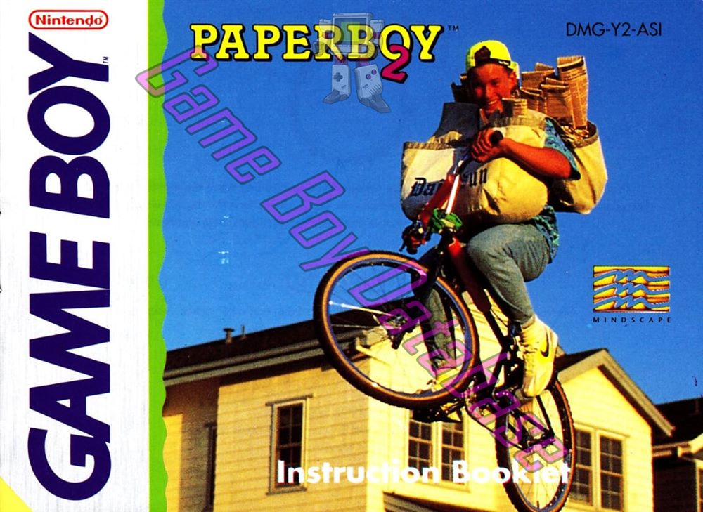 Paperboy 2 ASI Front of the booklet