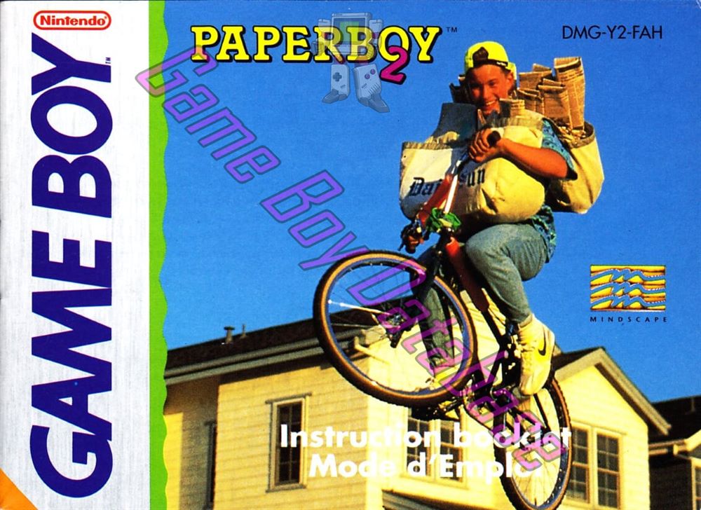 Paperboy 2 FAH Front of the booklet