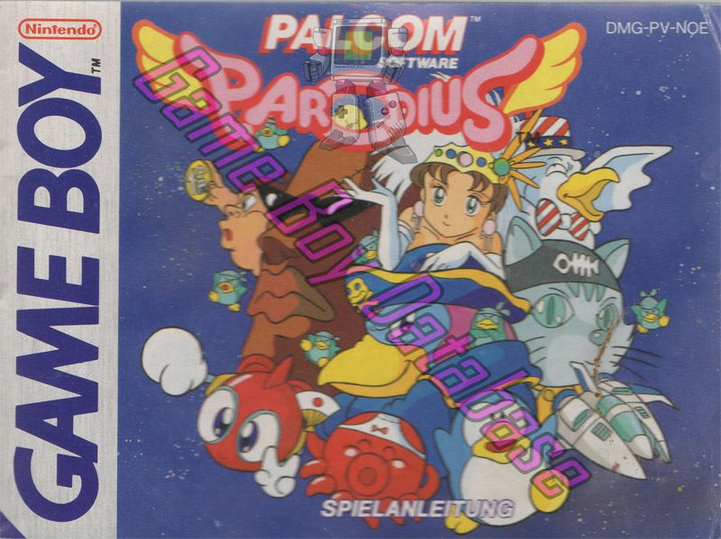 Parodius NOE Front of the booklet