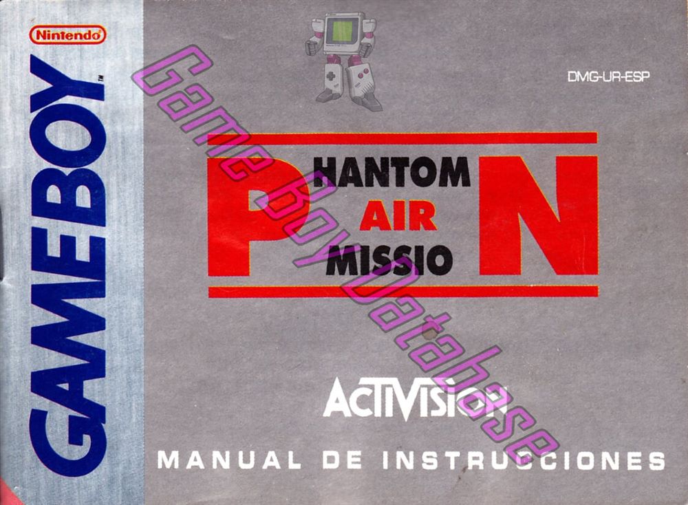 Phantom Air Mission ESP Front of the booklet