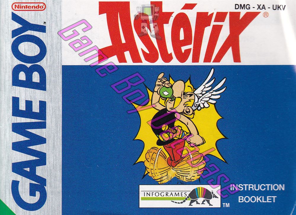 Astérix UKV Front of the booklet