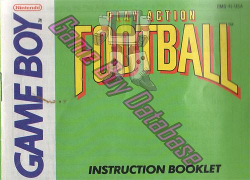 Play Action Football USA Front of the booklet