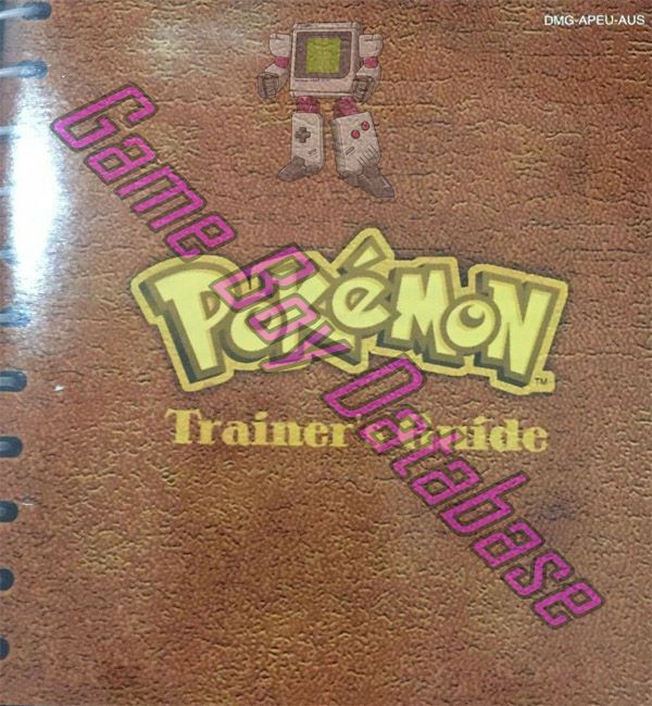 Pokemon Blue Version AUS Front of the booklet