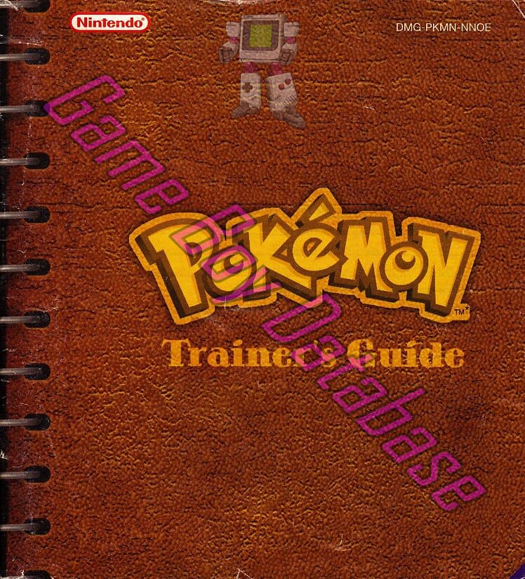 Pokemon Blaue Edition NNOE-1 Front of the booklet